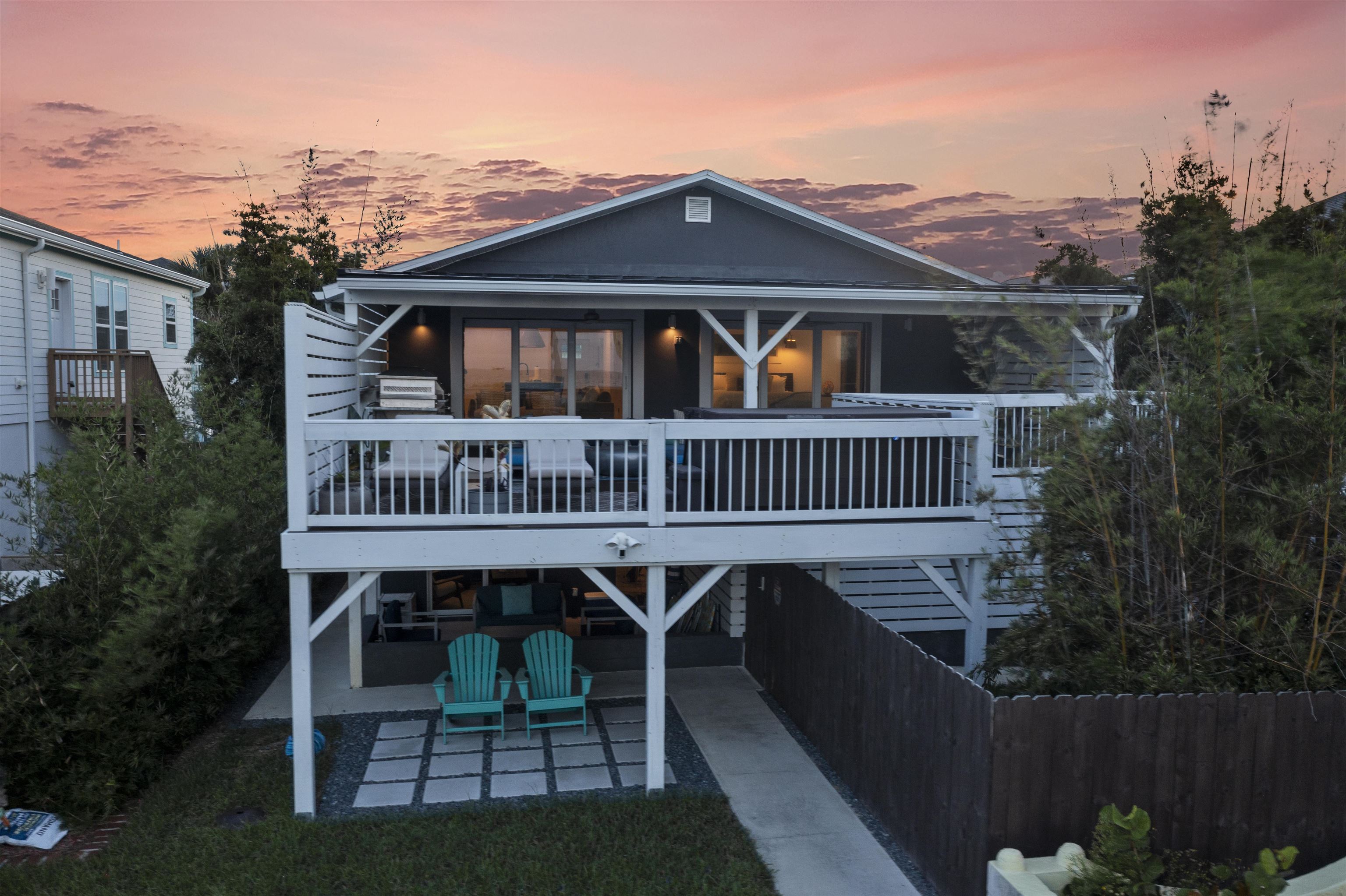 5730 Rudolph Avenue St. Augustine, FL 32080 - Photo 33 of 72 a view of a chair and table on the roof deck