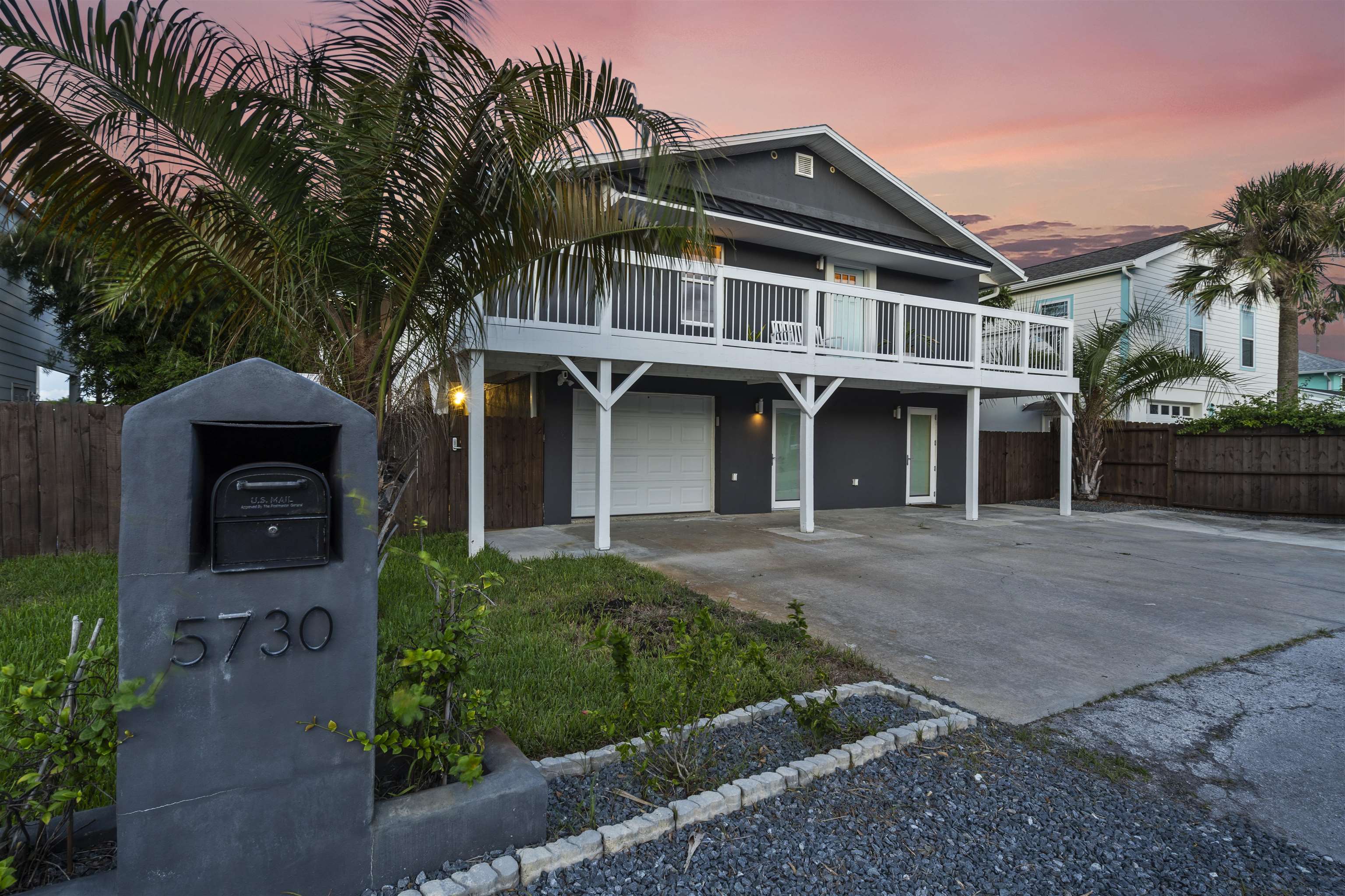 5730 Rudolph Avenue St. Augustine, FL 32080 - Photo 8 of 72 a front view of a house with a garden