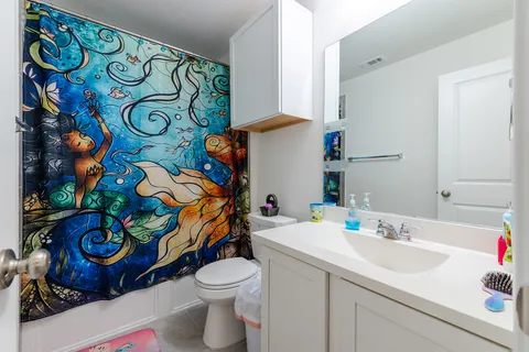 a bathroom with a sink and a toilet