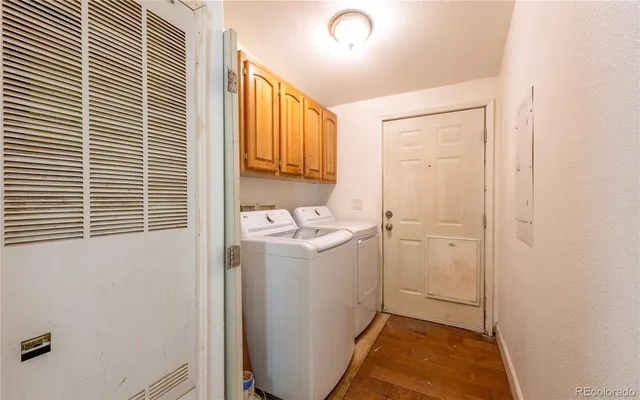 a room with storage and utility