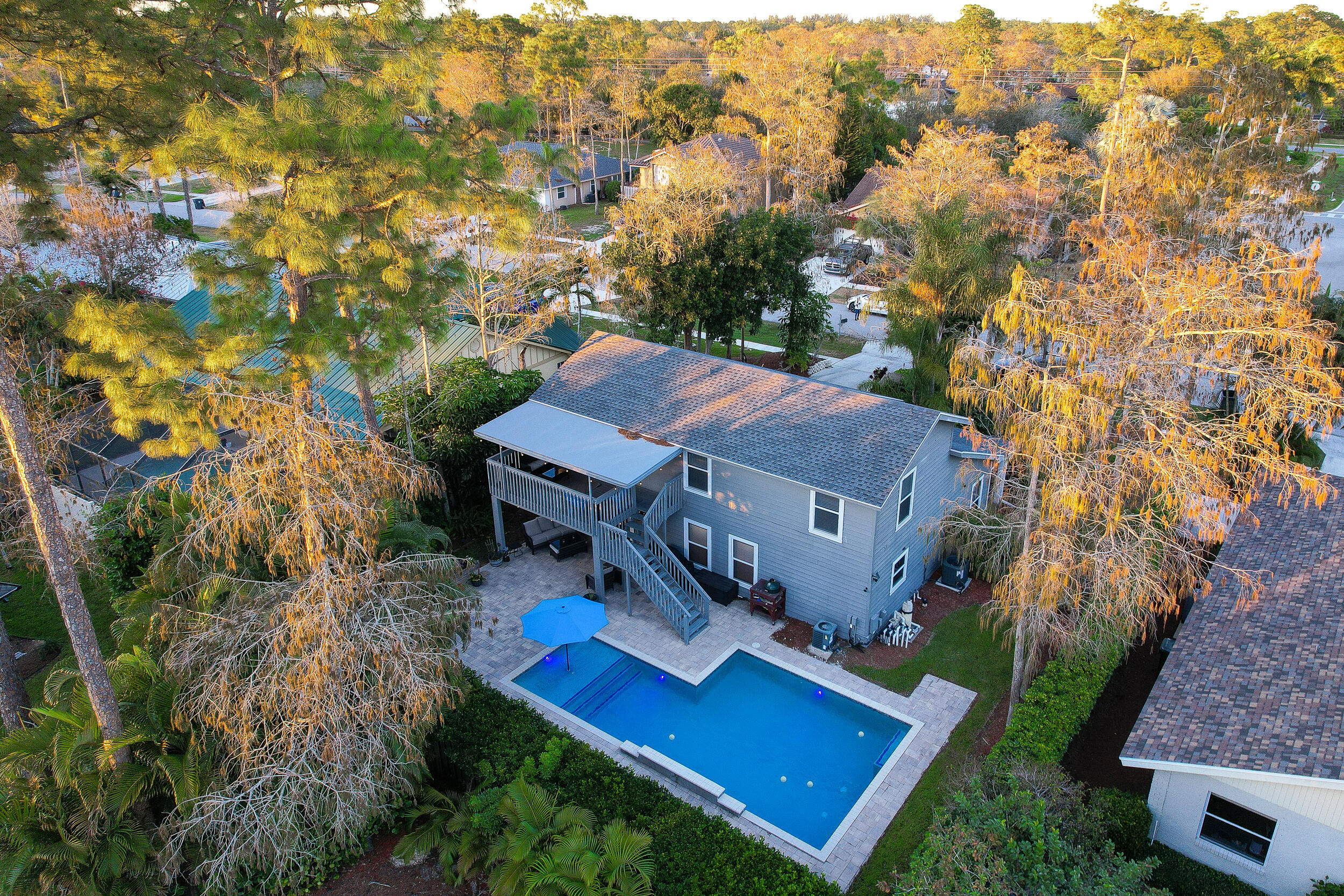1045 Raintree Lane Wellington, FL 33414 - Photo 43 of 43 an aerial view of a house with a yard