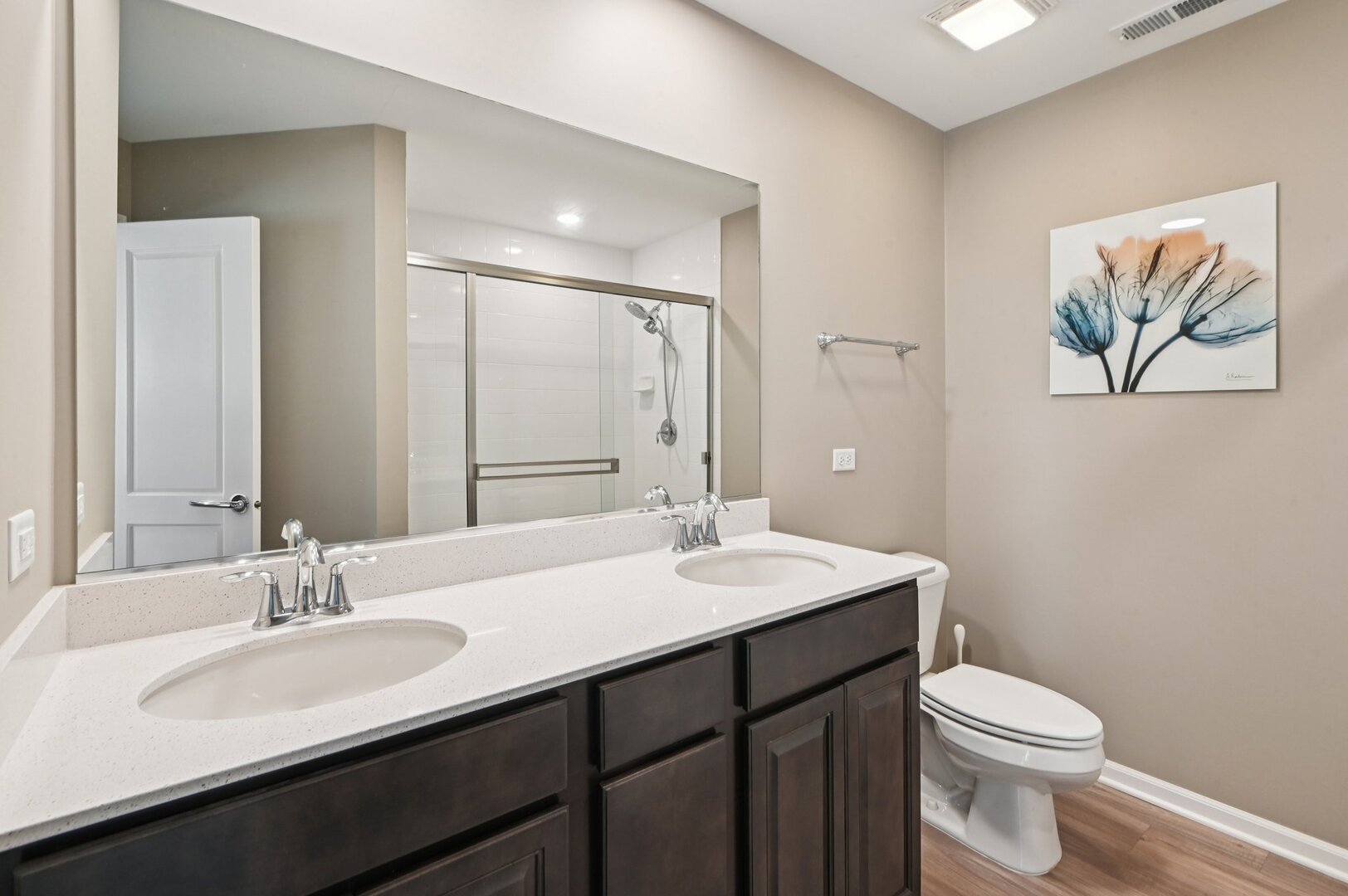 24734 South Dart Road Manhattan, IL 60442 - Photo 12 of 29 a bathroom with a sink a toilet and mirror