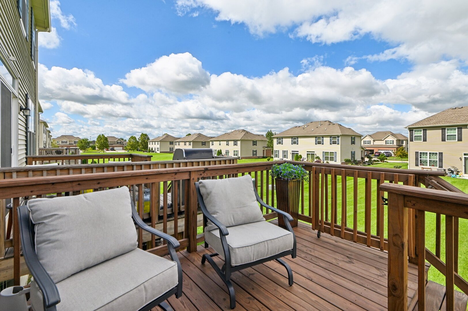 24734 South Dart Road Manhattan, IL 60442 - Photo 25 of 29 a view of a balcony with chairs