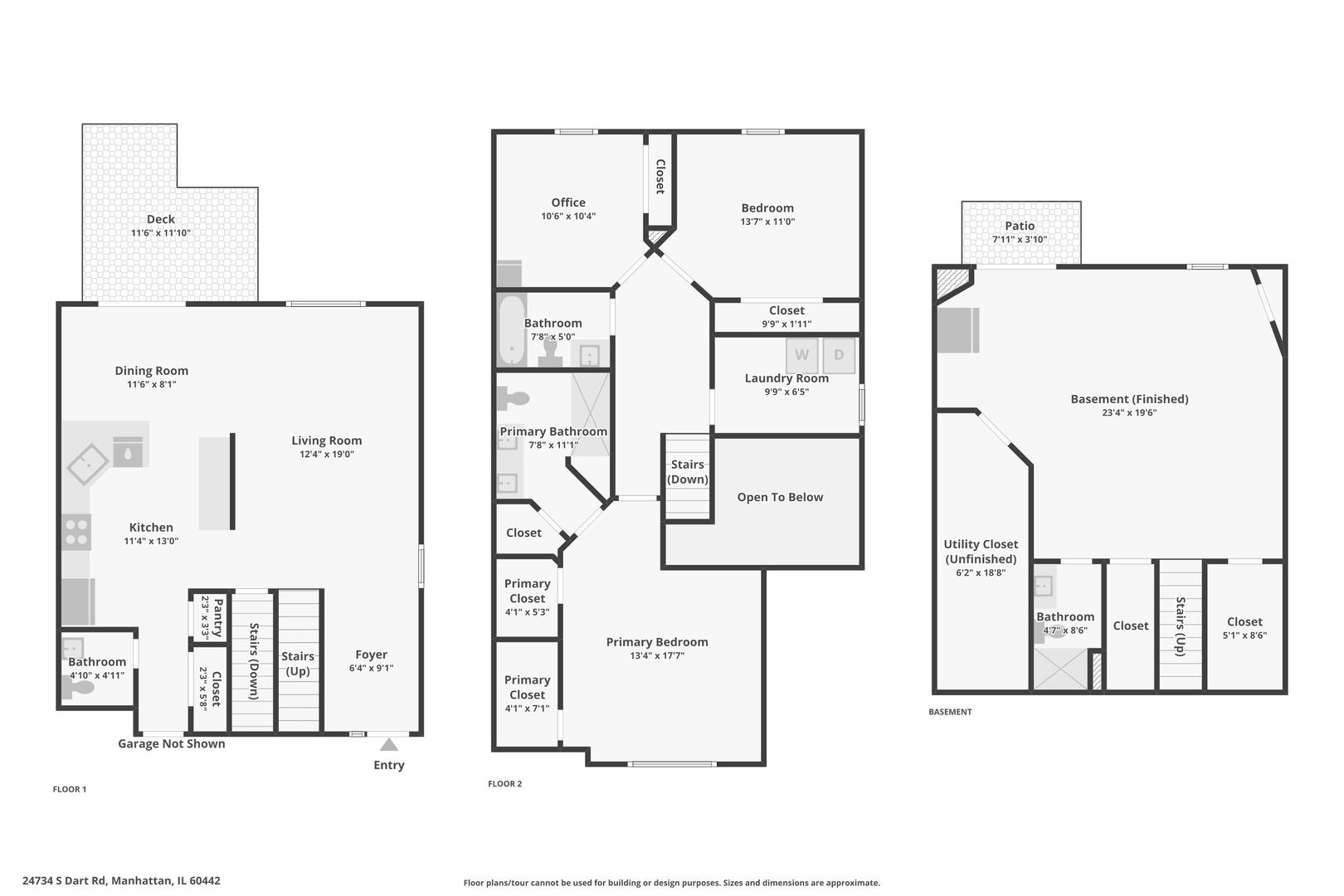 24734 South Dart Road Manhattan, IL 60442 - Photo 29 of 29 a picture of a cabinet with a white wall and a picture of floor