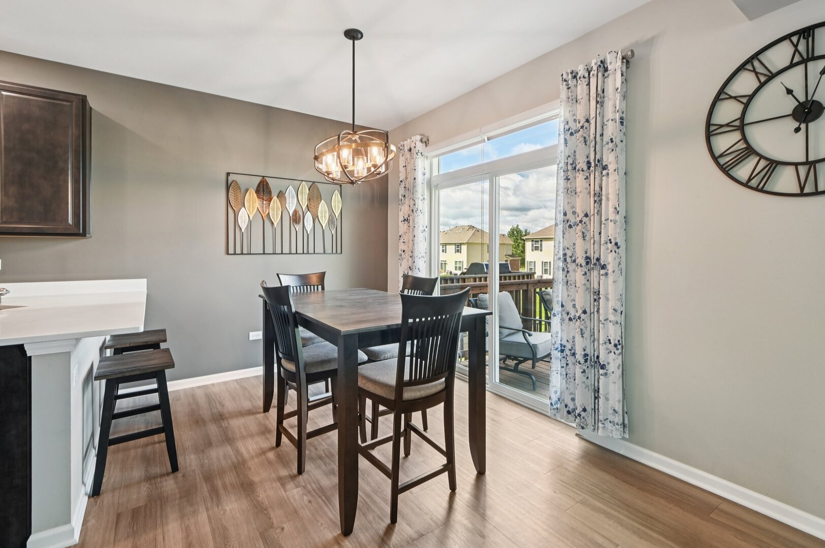 24734 South Dart Road Manhattan, IL 60442 - Photo 8 of 29 a view of a dining room with furniture window and wooden floor