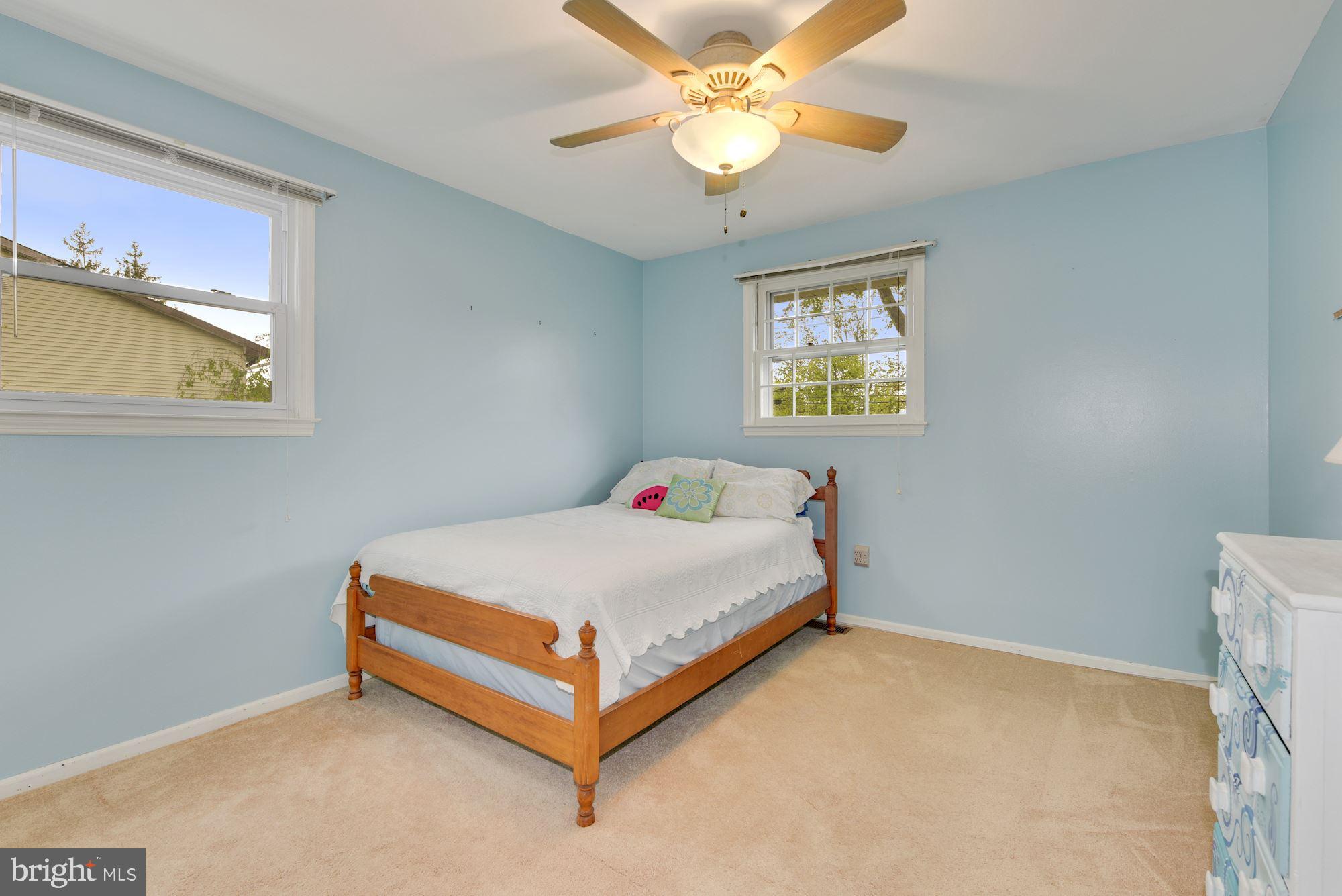 608 Parry Road Cinnaminson, NJ 08077 - Photo 12 of 26 Bedroom 3, hardwood floors under carpet