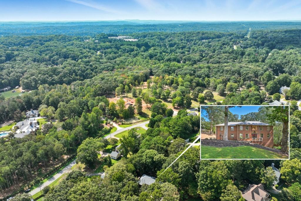 3810 Hardy Place Gainesville, GA 30506 - Photo 34 of 34 an aerial view of a houses with outdoor space and trees all around