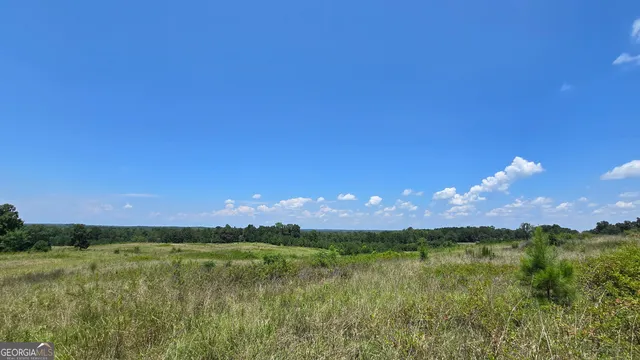 a view of a lake and green valley