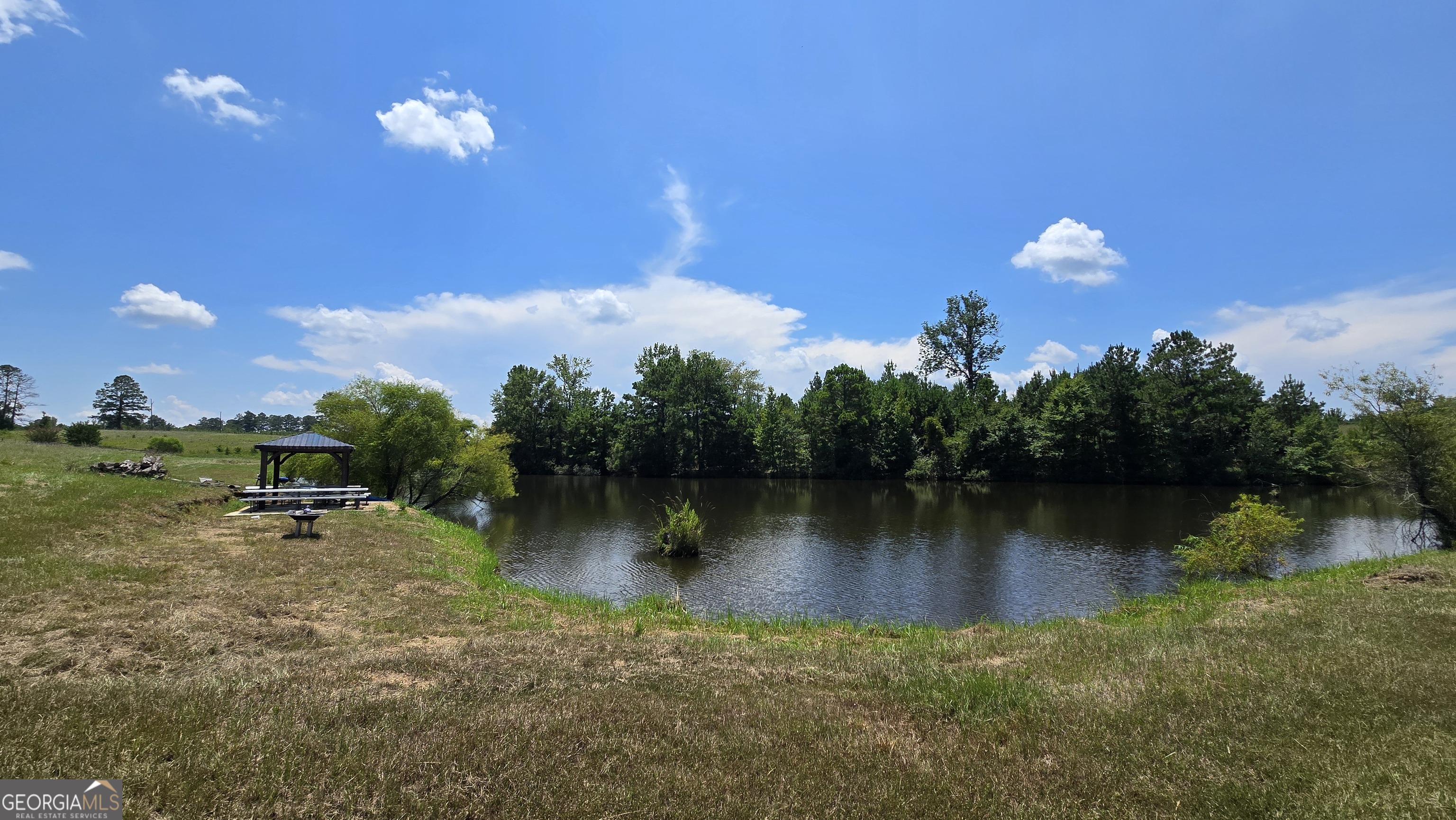 361 Allen Road Musella, GA 31066 - Photo 25 of 41 a view of a lake with houses in the back