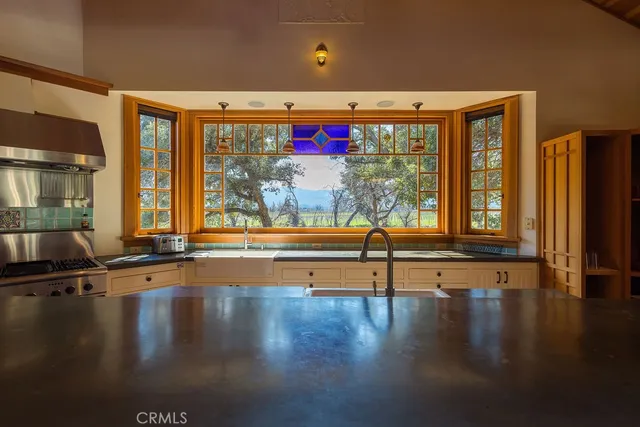a view of balcony with furniture and outdoor space
