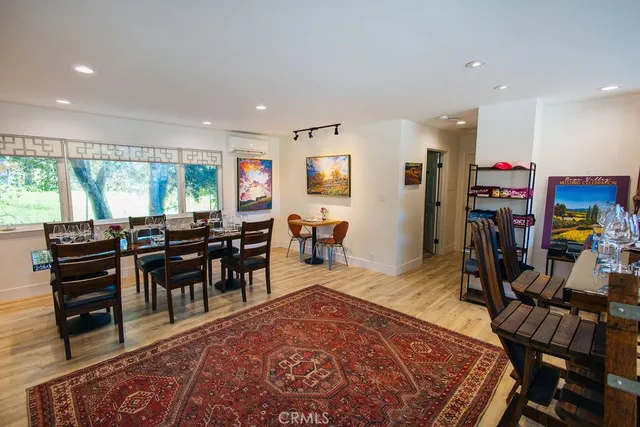 a view of a lake with houses