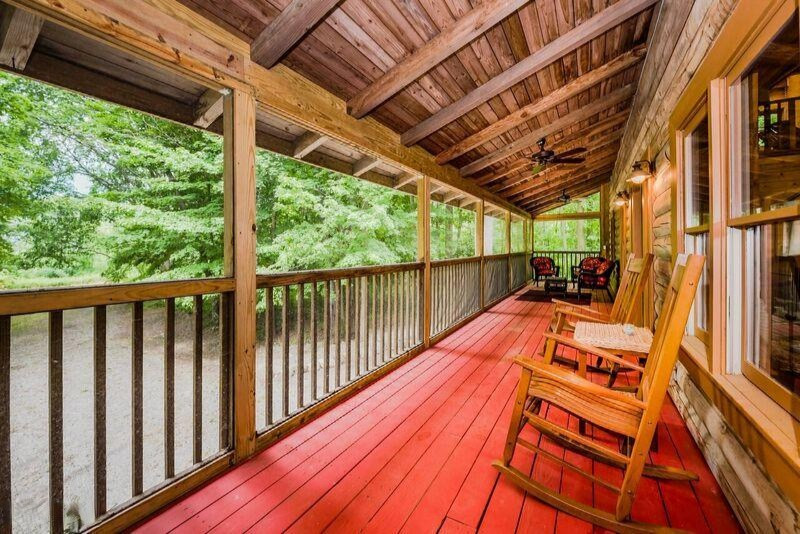 4214 West Olive Branch Road Galien, MI 49113 - Photo 22 of 33 olive log shot of screened porch