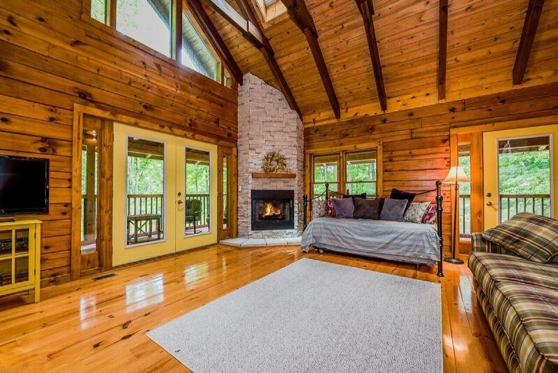 4214 West Olive Branch Road Galien, MI 49113 - Photo 9 of 33 olive living with fireplace on