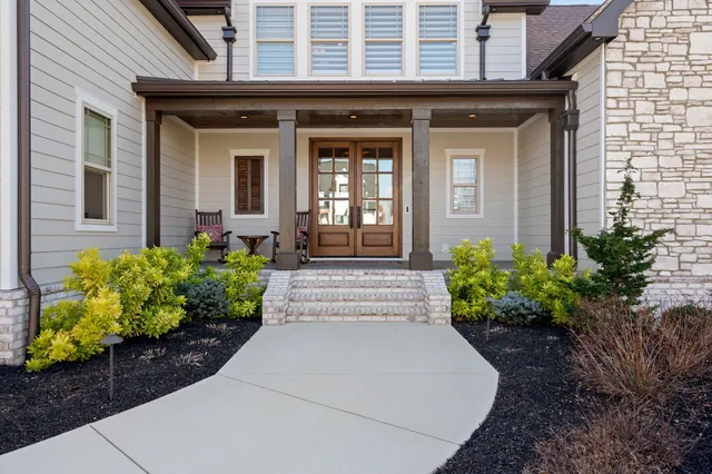 a front view of a house