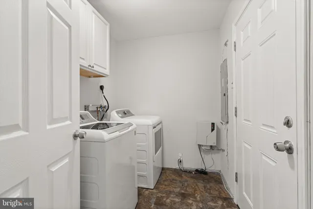 a room with storage and utility