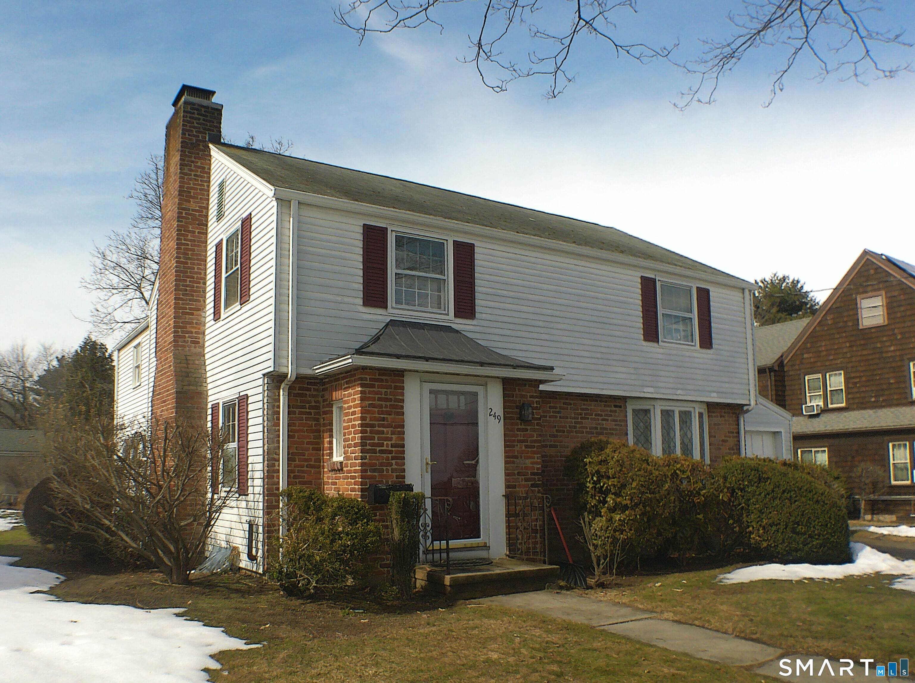 249 Ridge Road Wethersfield, CT 06109 - Photo 1 of 1 a front view of a house
