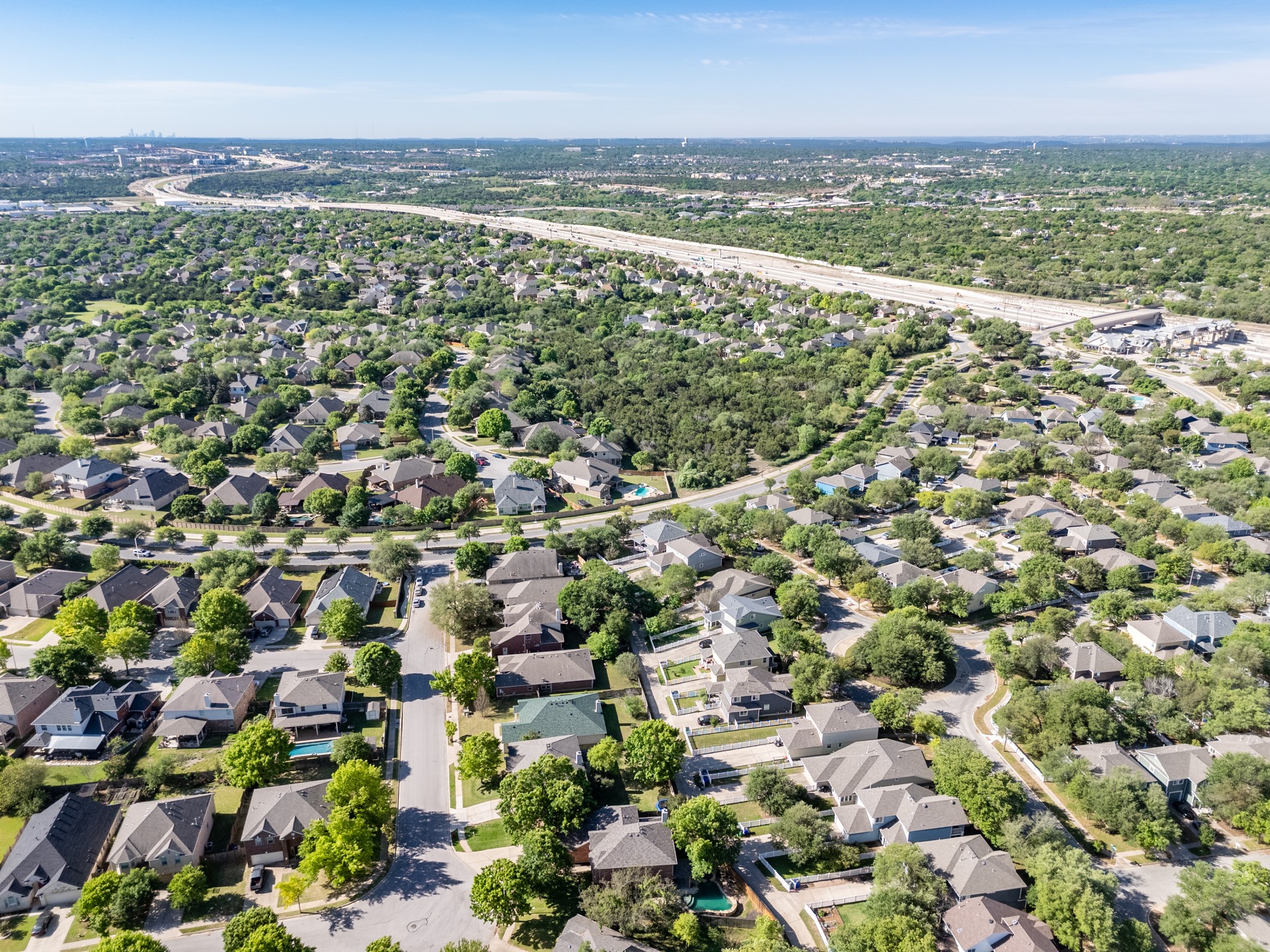 204 Crockett Road Cedar Park, TX 78613 - Photo 33 of 37 Aerial View of Home within Neighborhood