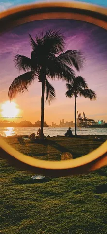 a view of ocean with a lake