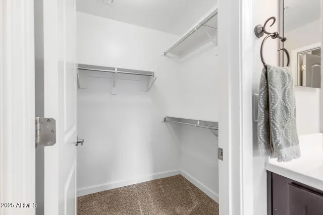 a view of walk in closet