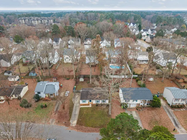 an aerial view of multiple house