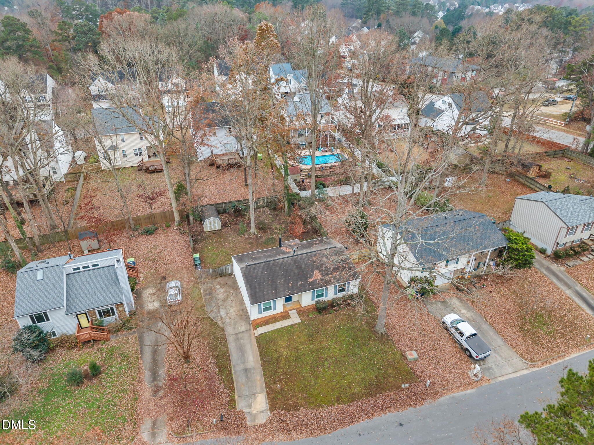 3333 Jo Anne Drive Raleigh, NC 27603 - Photo 4 of 24 an aerial view of residential houses with outdoor space