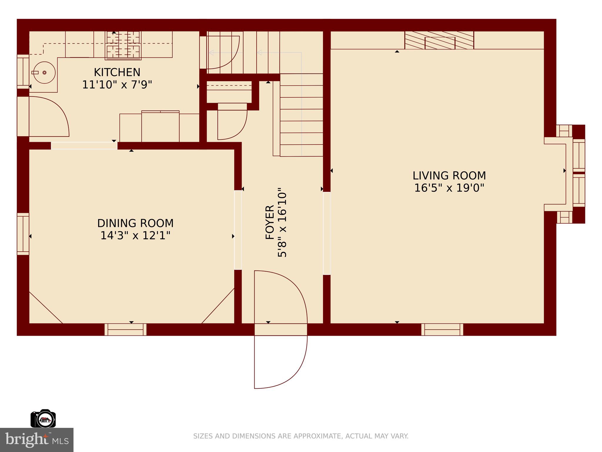 408 Murdock Road Baltimore, MD 21212 - Photo 40 of 44 Main Level Floor Plan