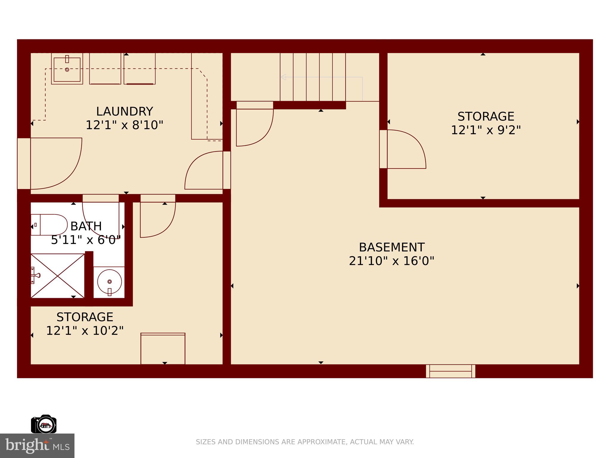 408 Murdock Road Baltimore, MD 21212 - Photo 43 of 44 Basement Floor Plan