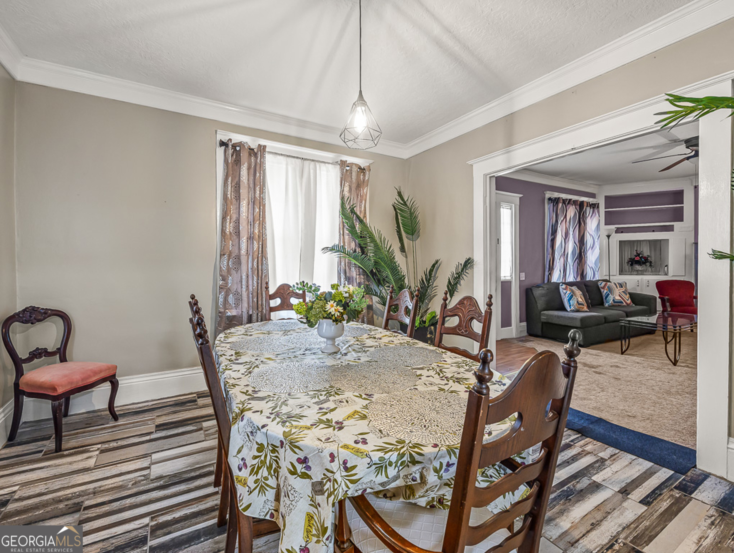 517 North Masonic Street Millen, GA 30442 - Photo 22 of 40 a view of a livingroom and dining room