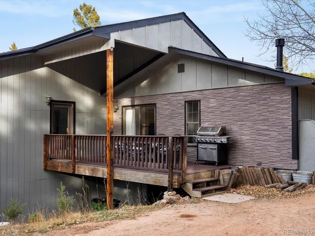 a view of a house with a deck