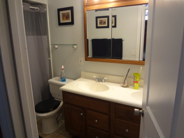 57 Stratford Road Montgomery, IL 60538 - Photo 15 of 15 a bathroom with a toilet sink and mirror