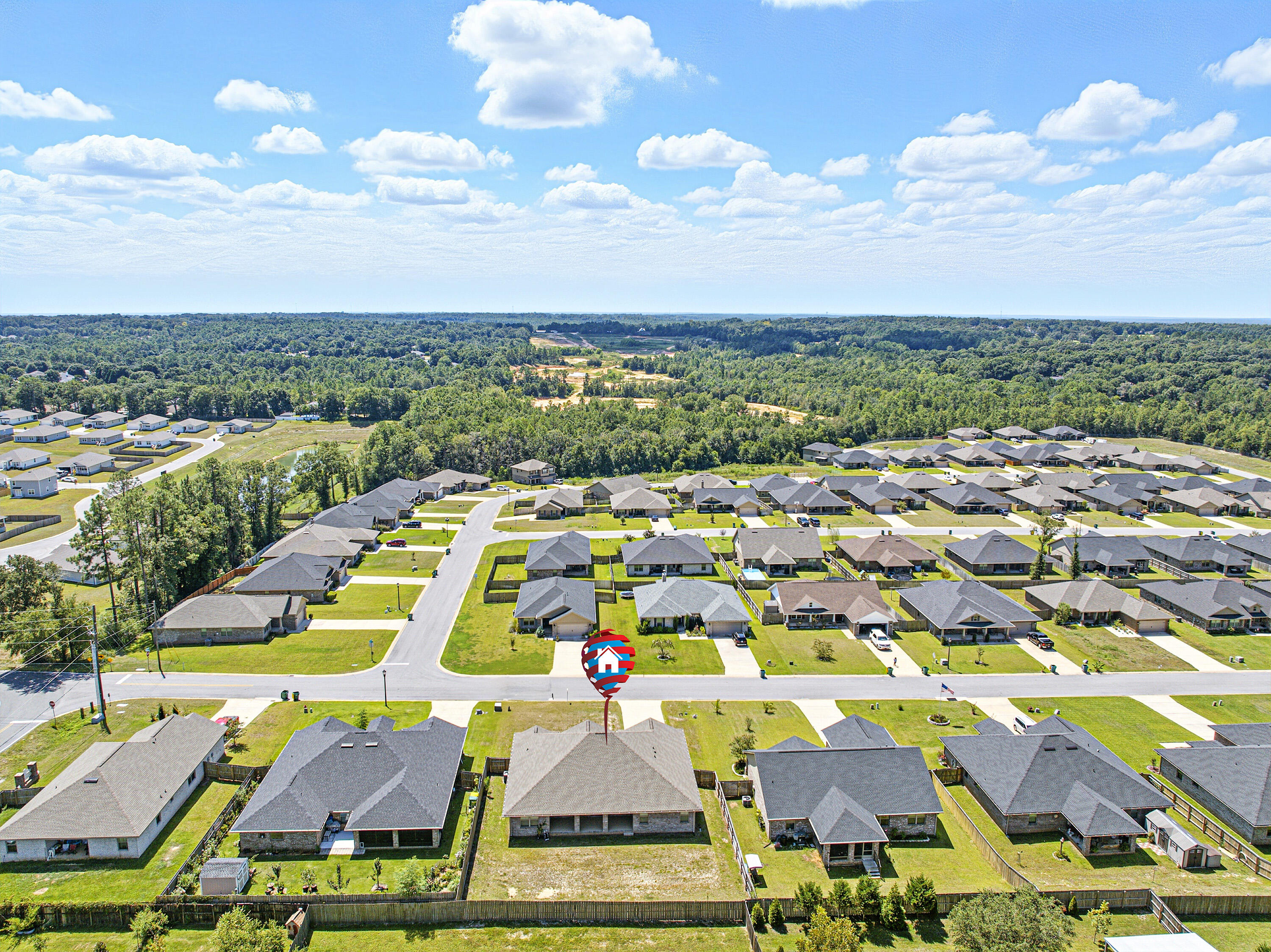 2004 Broad Street Crestview, FL 32536 - Photo 46 of 46 an aerial view of residential houses with outdoor space