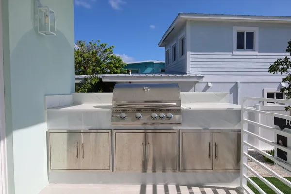 a kitchen with a stove