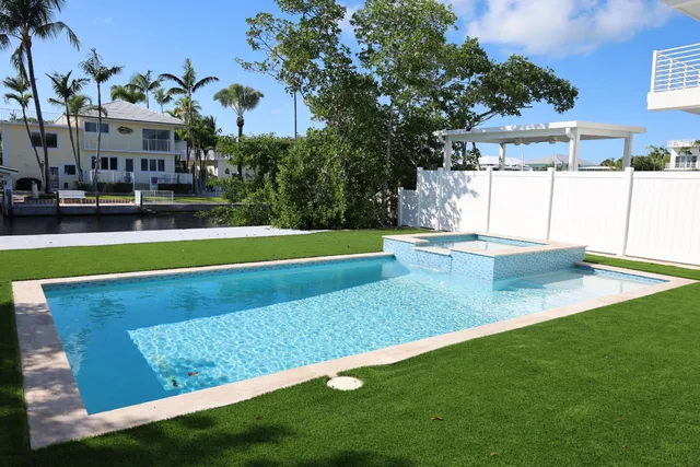 a view of outdoor space yard and swimming pool