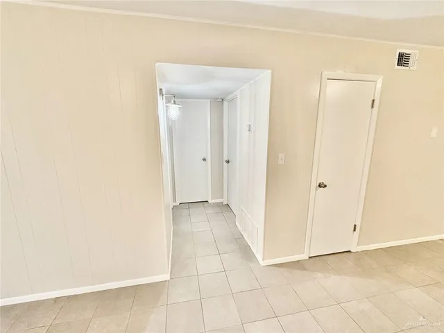 a view of an empty room