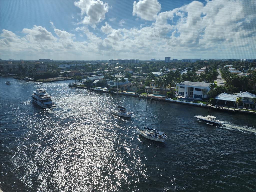 299 North Riverside Drive, Unit 303 Pompano Beach, FL 33062 - Photo 30 of 40 an aerial view of residential house with outdoor space