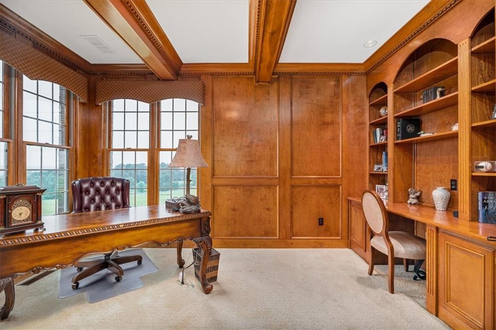 225 Church Road Fombell, PA 16123 - Photo 22 of 45 a view of a workspace with furniture and a window