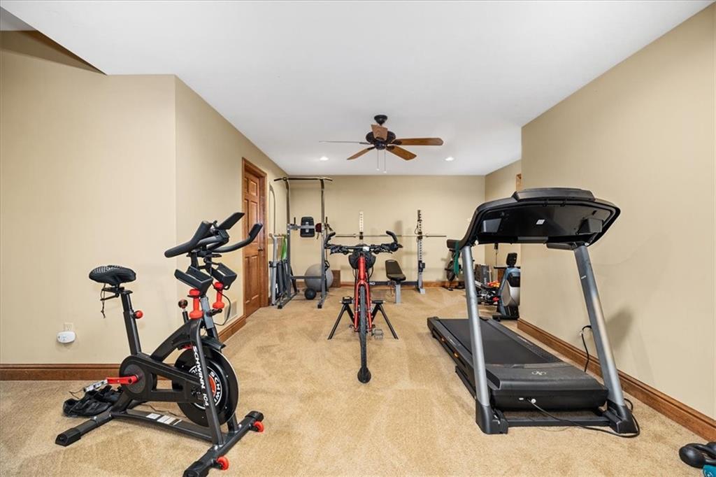 225 Church Road Fombell, PA 16123 - Photo 41 of 45 a view of a room with gym equipment