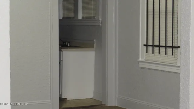 a view of front door