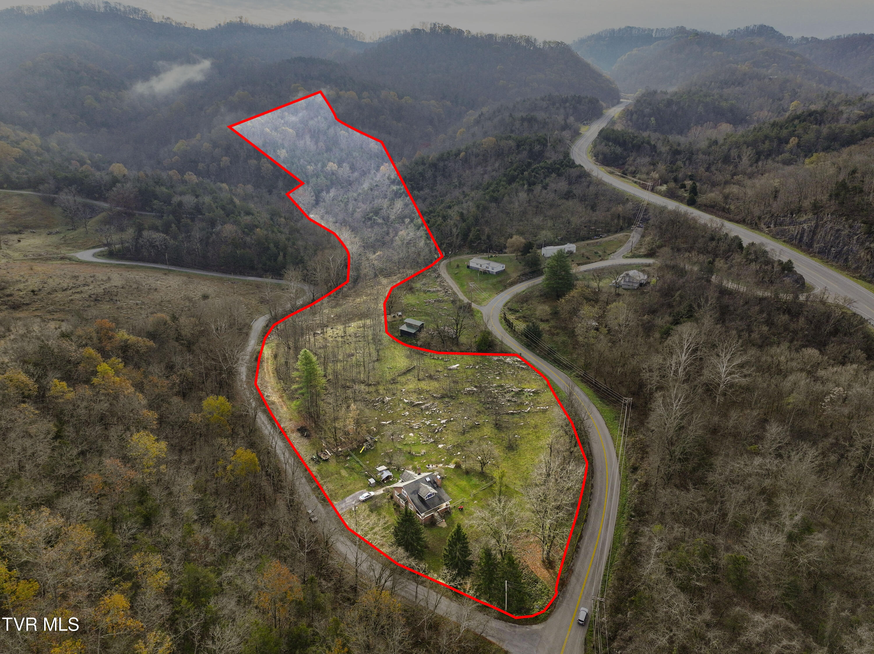 150 River Bluff Road Fort Blackmore, VA 24250 - Photo 3 of 53 150 River Bluff Drone-4-Property Line