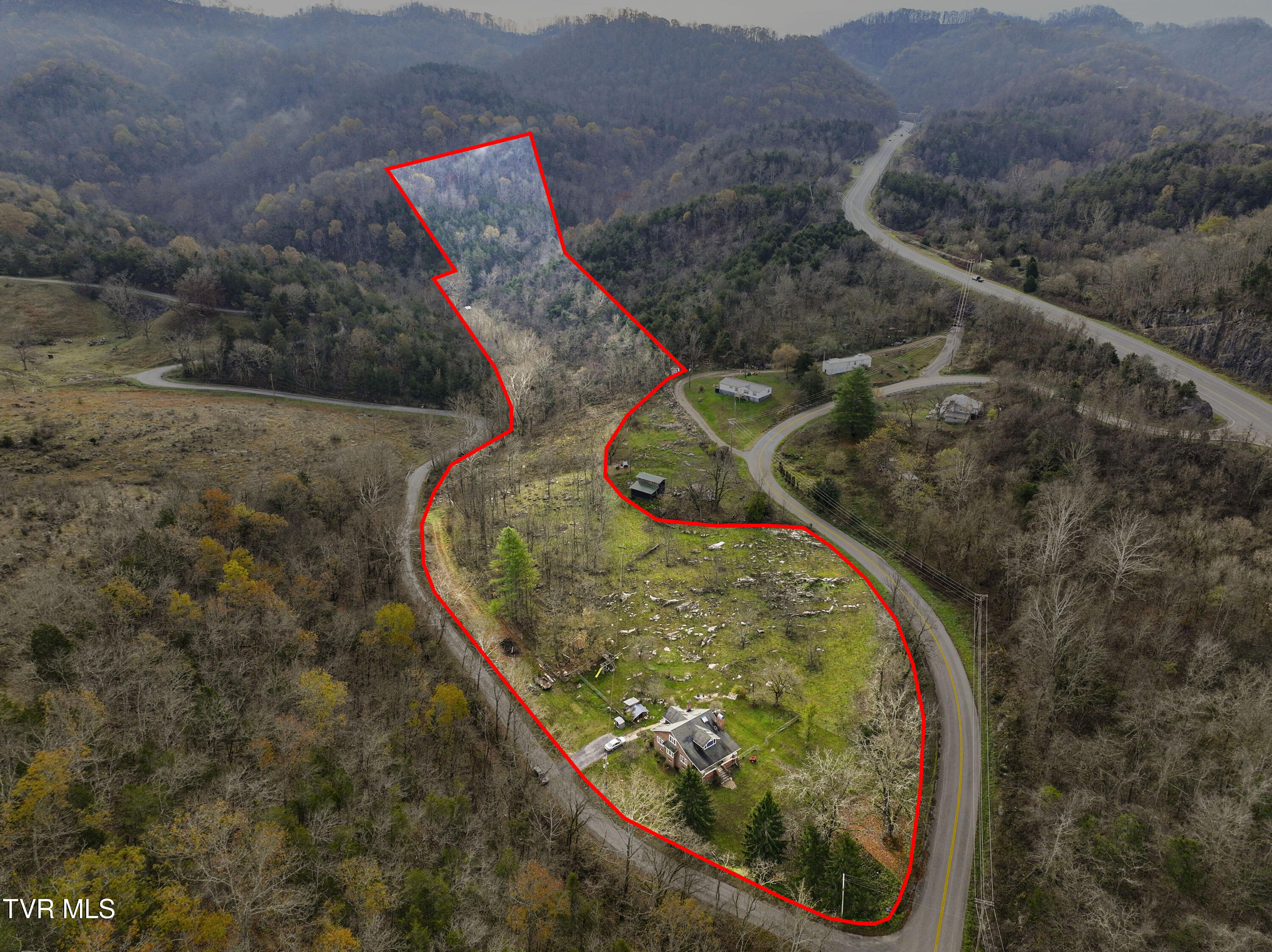 150 River Bluff Road Fort Blackmore, VA 24250 - Photo 53 of 53 150 River Bluff Drone-11-Property Line