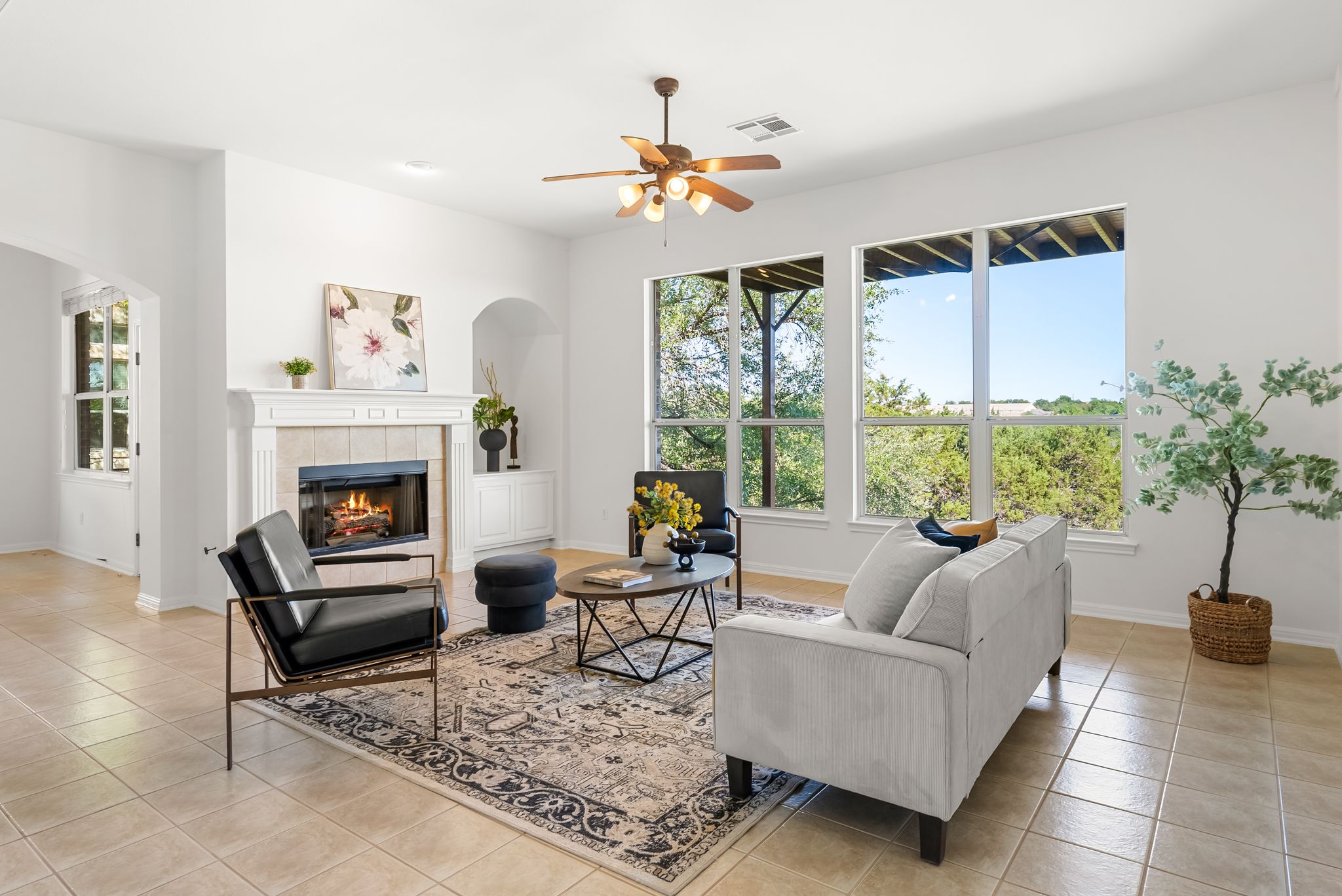 2708 Rio Mesa Drive Austin, TX 78732 - Photo 8 of 40 a living room with furniture and a large window
