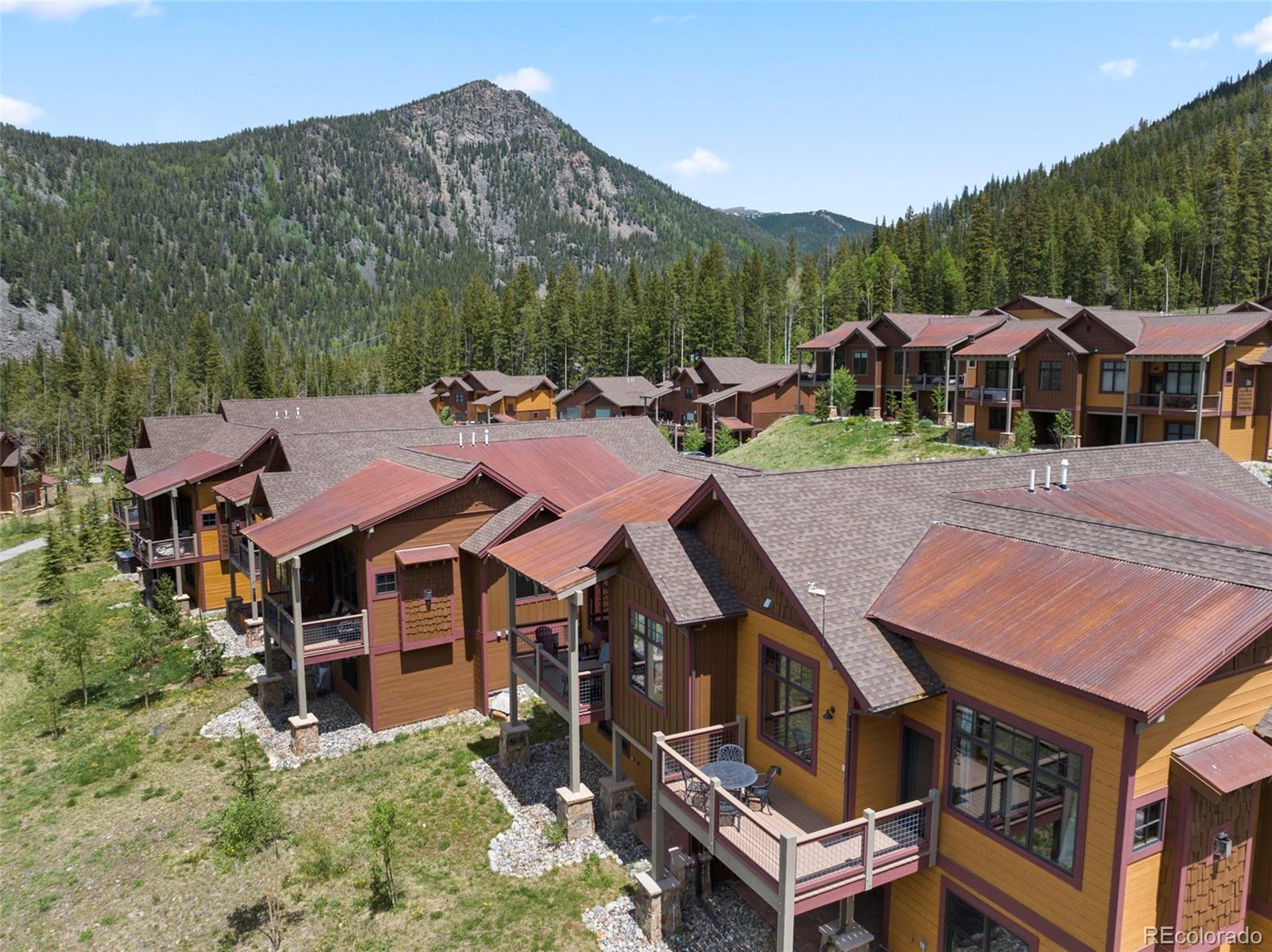 799 Independence Road Keystone, CO 80435 - Photo 11 of 44 a aerial view of a house with a big yard plants and large trees