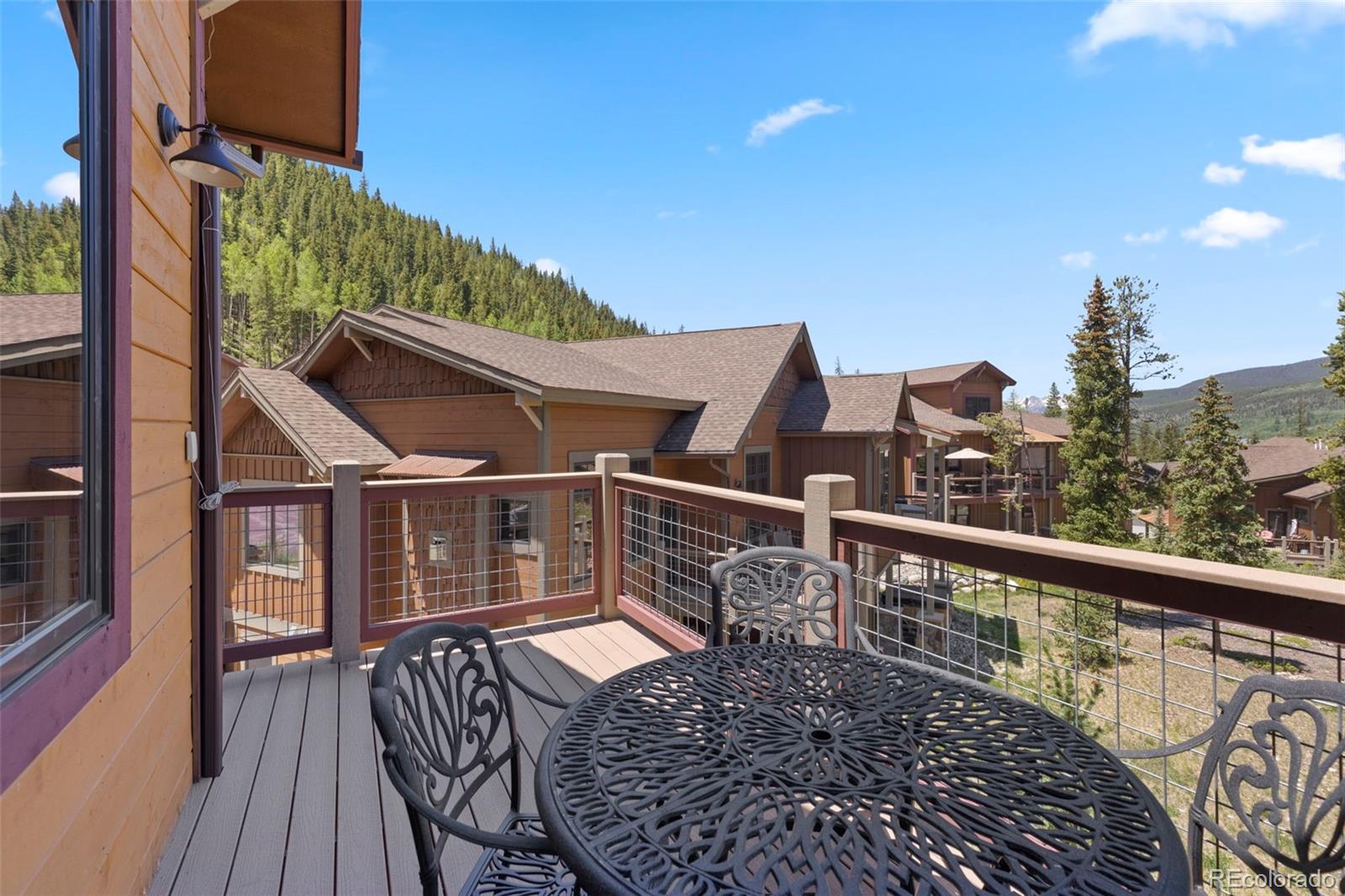 799 Independence Road Keystone, CO 80435 - Photo 27 of 44 a view of balcony with wooden floor and fence
