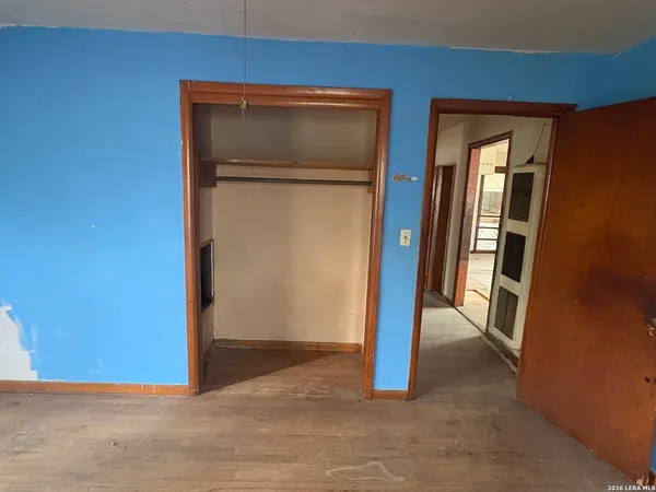 a view of an front door