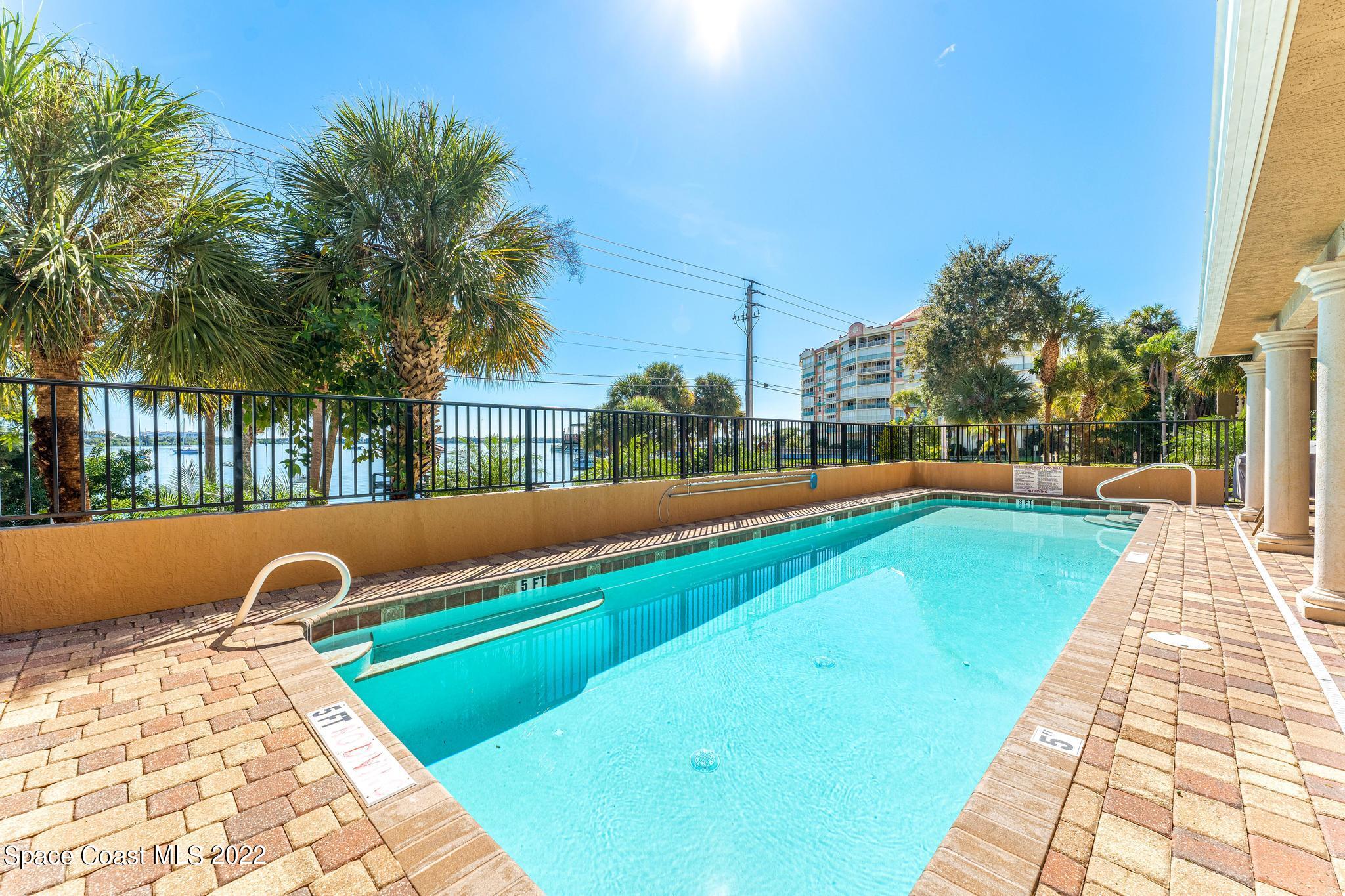 29 Riverside Drive, Unit 302 Cocoa, FL 32922 - Photo 41 of 56 a view of swimming pool with a patio