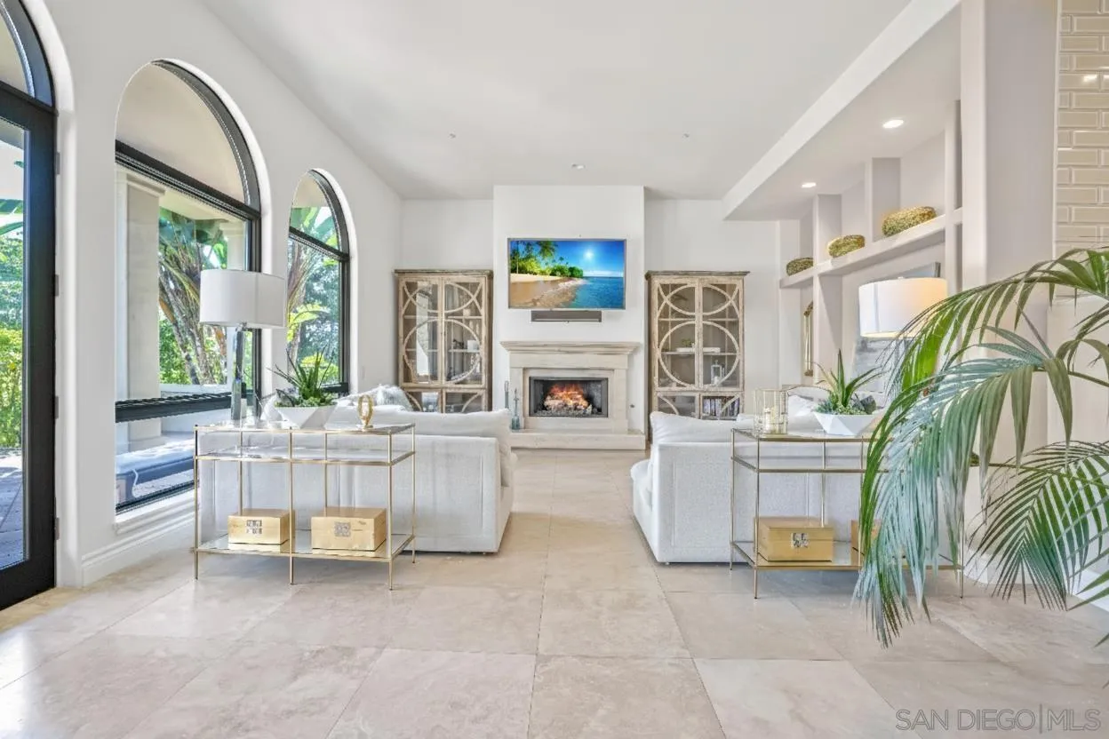 5305 La Crescenta Road Rancho Santa Fe, CA 92067 - Photo 37 of 64 Beautiful family room leads you directly to the backyard