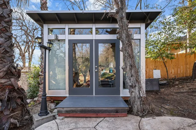 a view of outdoor space with trees