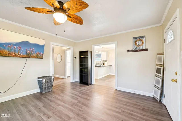 a view interior of the house and wooden floor