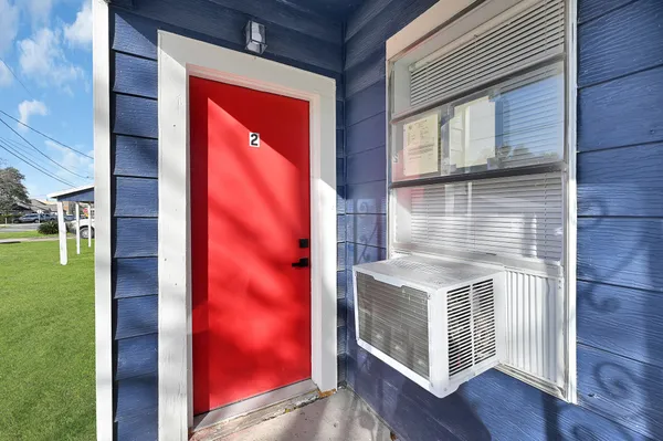 a view of front door