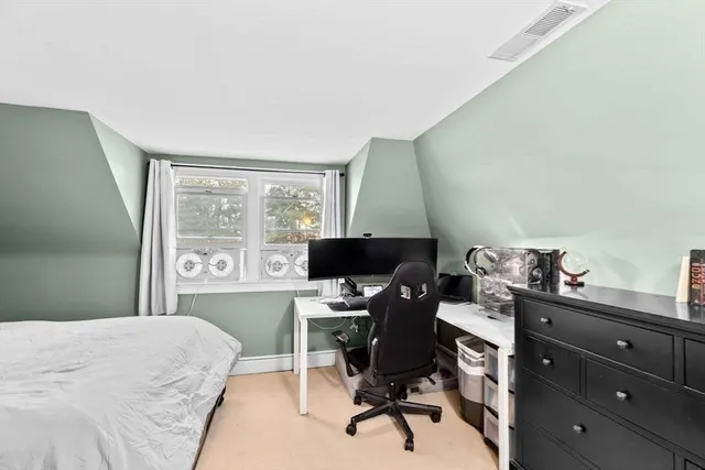 a car parked in a garage